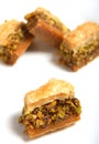 Arab pastichio baklava pastries Royalty Free Stock Photo