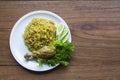 Arab rice with chicken Royalty Free Stock Photo