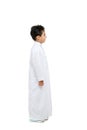 Arab Saudi boy standing sideways Royalty Free Stock Photo