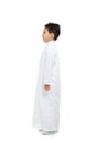 Arab Saudi boy standing sideways Royalty Free Stock Photo