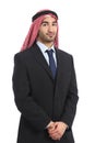 Arab saudi emirates businessman posing serious