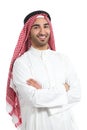 Arab saudi emirates man posing with folded arms