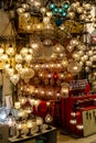 Arab souvenir shop with colored lamps Royalty Free Stock Photo