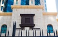 Arabic style rectangular window made of wood with arabesque