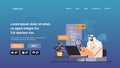 arab web developer creating program code on laptop screen development of software and programming concept Royalty Free Stock Photo