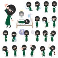 Arab woman niqab Style sickness Royalty Free Stock Photo