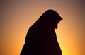 Arab woman with veil