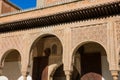 Arabesque architecture arches. Alhambra of Granada Royalty Free Stock Photo