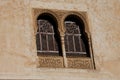 Arabesque architecture windows. Alhambra of Granada