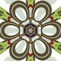 Floral mandala, arabesque for batik and carpet