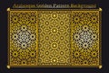 Arabesque golden pattern background Gold Luxury background islamic ornament