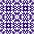 Arabesque hand drawn pattern. Purple