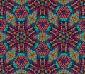 Arabesque mosaic seamless pattern