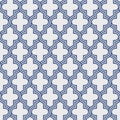 Arabesque quatrefoil lattice pattern outline