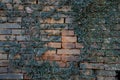 Arabesque red brick wall background Royalty Free Stock Photo