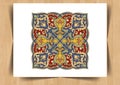 Arabesque Vector - Ornamental eastern design, border frame, colored Royalty Free Stock Photo