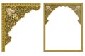 Arabesque Vector - Ornamental eastern design, border frame, colored Royalty Free Stock Photo