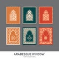 Arabesque window silhouettes