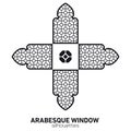 Arabesque window silhouettes