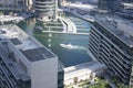 Dubai, UAE - March 07 2013:View of Marina Bay Royalty Free Stock Photo