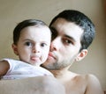 Arabian baby girl and her father Royalty Free Stock Photo