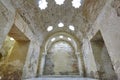 Arabian baths building interior in Jaen, Spain. XI architecture