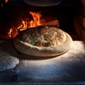 arabian bread being baked AI generated Royalty Free Stock Photo