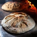 arabian bread being baked AI generated Royalty Free Stock Photo