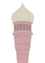 Arabian building illustration