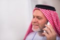 Arabian business man in his home office Royalty Free Stock Photo