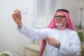 Arabian business man in his home office Royalty Free Stock Photo