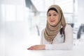 Arabian Business Woman Posing in office