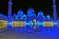 Arabian fairy tale. The magnificent mosque at night