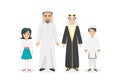 Arabian Family People Design Flat