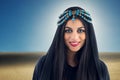 Arabian Girl wearing Traditional Headscarf