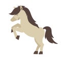 Arabian horse icon vector illustration. Cartoon style