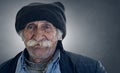 Arabian lebanese man with big mustache smiling Royalty Free Stock Photo