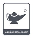 arabian magic lamp icon in trendy design style. arabian magic lamp icon isolated on white background. arabian magic lamp vector