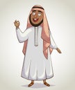 Arabian man. Cartoon character.