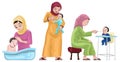 Arabian Mothers With Their Kids Royalty Free Stock Photo