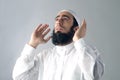 Arabian muslim man praying