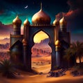 Arabian night scene