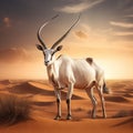 Arabian Oryx antelope Royalty Free Stock Photo