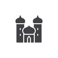 Arabian palace vector icon