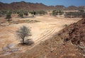 Arabian peninsula landscape with dry mountains