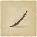 Arabian saber scimitar old background