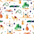 Arabian seamless pattern Royalty Free Stock Photo