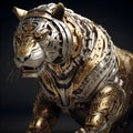 Arabian Tiger: Hyper-Realistic Metal Gear Art