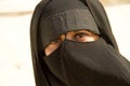 muslim woman with burka Royalty Free Stock Photo