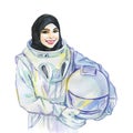 Arabian woman cosmonaut